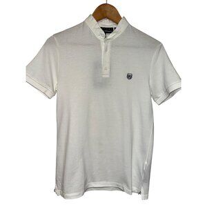 The Kooples Sport Men's Polo Shirt Pique Cotton White Short Sleeve XS Fitted